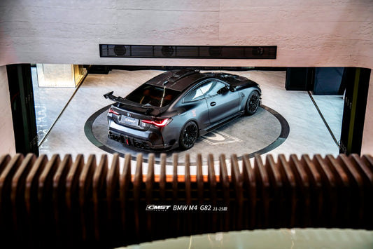 BMW M3CS M3C M3 G80 G81 2021-ON & M4CS M4C M4 G82 G83 2021-ON with Aftermarket Parts - V2 Style Rear Diffuser & Canards Dry Pre-preg Carbon Fiber / FRP from CMST Tuning
