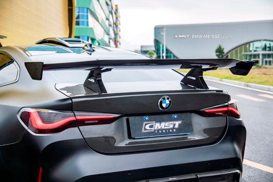 BMW M3CS M3C M3 G80 G81 2021-ON & M4CS M4C M4 G82 G83 2021-ON with Aftermarket Parts - Roof Scoop Dry Pre-preg Carbon Fiber / FRP from CMST Tuning