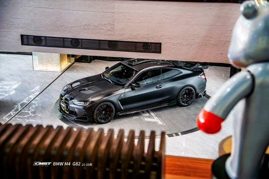 BMW M4CS M4C M4 G82 G83 2021-ON with Aftermarket Parts - V2 Style Side Skirts Dry Pre-preg Carbon Fiber / FRP from CMST Tuning