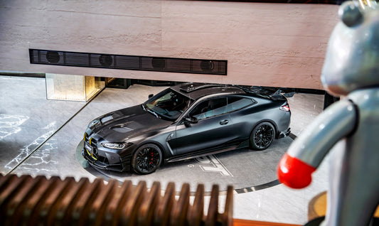 BMW M3CS M3C M3 G80 G81 2021-ON & M4CS M4C M4 G82 G83 2021-ON with Aftermarket Parts - V2 Style Front Lip Dry Pre-preg Carbon Fiber / FRP from CMST Tuning