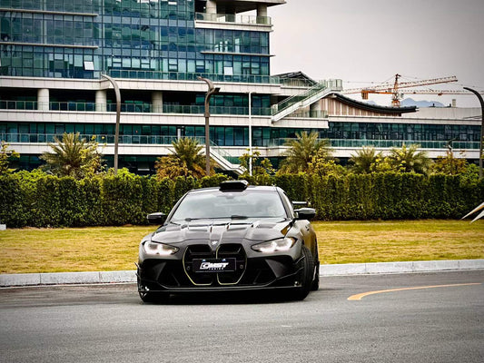BMW M3CS M3C M3 G80 G81 2021-ON & M4CS M4C M4 G82 G83 2021-ON with CMST Tuning's Aftermarket Parts - Front Lip V3 Style Dry Pre-preg Carbon Fiber / FRP. A complete transformation of style and performance.