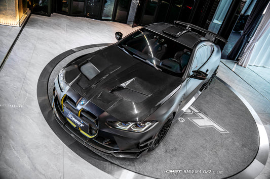 BMW M3CS M3C M3 G80 G81 2021-ON & M4CS M4C M4 G82 G83 2021-ON with Aftermarket Parts - V2 Style Front Lip Dry Pre-preg Carbon Fiber / FRP from CMST Tuning