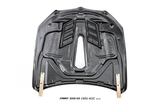 BMW M8 M8C F91 F92 F93 2019-ON with Aftermarket Parts - V2 Hood Carbon Fiber / FRP from CMST Tuning