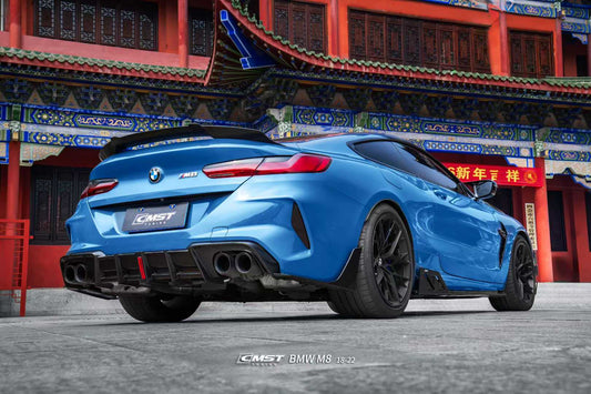 BMW M8 M8C F92 2019-ON with Aftermarket Parts - Rear Spoiler Dry Pre-preg Carbon Fiber / FRP from CMST Tuning