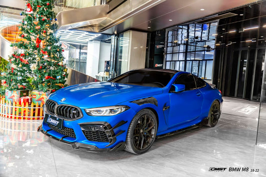 BMW M8 M8C F91 F92 F93 2019-ON with Aftermarket Parts - Front Fenders Dry Pre-preg Carbon Fiber / FRP from CMST Tuning
