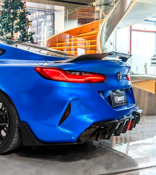 BMW M8 M8C F92 2019-ON with Aftermarket Parts - Rear Spoiler Dry Pre-preg Carbon Fiber / FRP from CMST Tuning