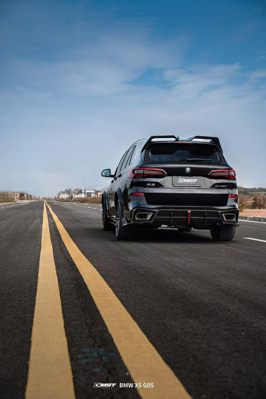 BMW X5 G05 LCI 2024-ON with Aftermarket Parts - Roof Spoiler Pre-preg Carbon Fiber from CMST Tuning