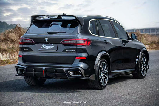 BMW X5 G05 LCI 2024-ON with Aftermarket Parts - Roof Spoiler Pre-preg Carbon Fiber from CMST Tuning