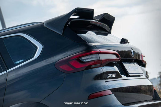 BMW X5 G05 LCI 2024-ON with Aftermarket Parts - Roof Spoiler Pre-preg Carbon Fiber from CMST Tuning