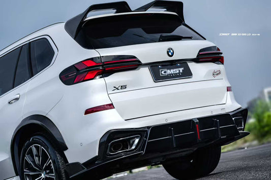BMW X5 G05 LCI 2024-ON with Aftermarket Parts - Roof Spoiler Pre-preg Carbon Fiber from CMST Tuning