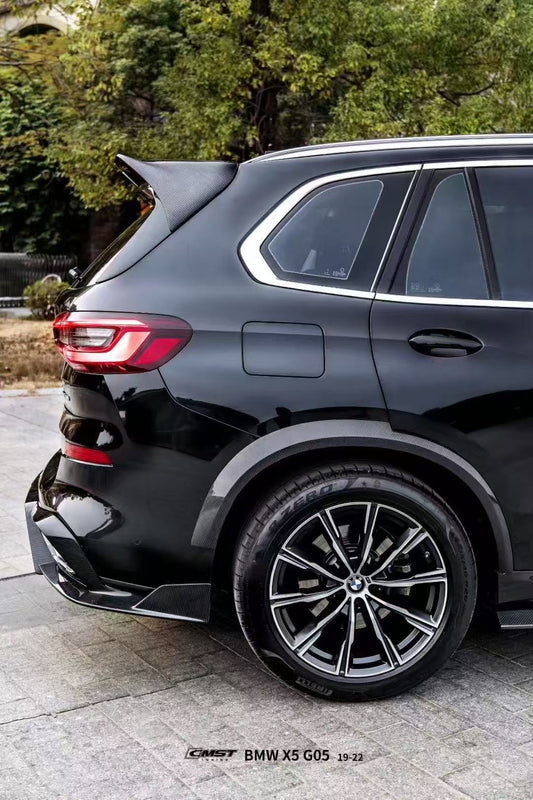BMW X5 G05 LCI 2024-ON with Aftermarket Parts - Roof Spoiler Pre-preg Carbon Fiber from CMST Tuning