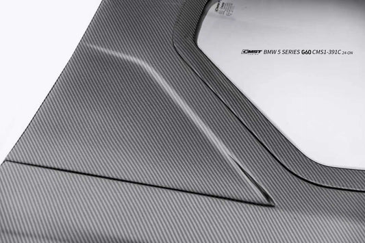 BMW i5 M60 xDrive40 / eDrive40 G60 G61 & 5 Series 550e xDrive 540i xDrive / 530i xDrive / 530i G60 G61 2024-ON with Aftermarket Parts - V2 Tempered Glass Clearview Hood Carbon Fiber / FRP from CMST Tuning