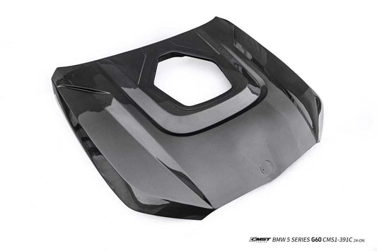 BMW i5 M60 xDrive40 / eDrive40 G60 G61 & 5 Series 550e xDrive 540i xDrive / 530i xDrive / 530i G60 G61 2024-ON with Aftermarket Parts - V2 Tempered Glass Clearview Hood Carbon Fiber / FRP from CMST Tuning