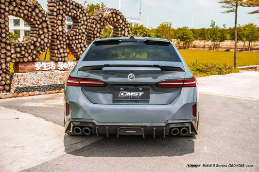 BMW i5 M60 xDrive40 / eDrive40 G60 G61 & 5 Series 550e xDrive 540i xDrive / 530i xDrive / 530i G60 G61 2024-ON with Aftermarket Parts - Rear Spoiler Dry Pre-preg Carbon Fiber / FRP from CMST Tuning