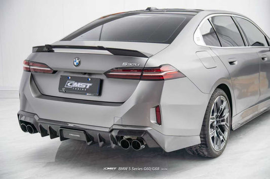 BMW i5 M60 xDrive40 / eDrive40 G60 G61 & 5 Series 550e xDrive 540i xDrive / 530i xDrive / 530i G60 G61 2024-ON with Aftermarket Parts - Rear Spoiler Dry Pre-preg Carbon Fiber / FRP from CMST Tuning