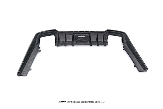 BMW i5 xDrive40 / eDrive40 (with M-package bumper, does not fit base mode) / M60 G60 G61 2024-ON & 5 Series 540i xDrive / 530i xDrive / 530i (with M-package bumper, does not fit base model) / 550e xDrive G60 G61 2024-ON with Aftermarket Parts - Rear Diffuser Dry Pre-preg Carbon Fiber / FRP