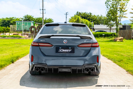 BMW i5 M60 xDrive40 / eDrive40 G60 G61 & 5 Series 550e xDrive 540i xDrive / 530i xDrive / 530i G60 G61 2024-ON with Aftermarket Parts - Rear Spoiler Dry Pre-preg Carbon Fiber / FRP from CMST Tuning