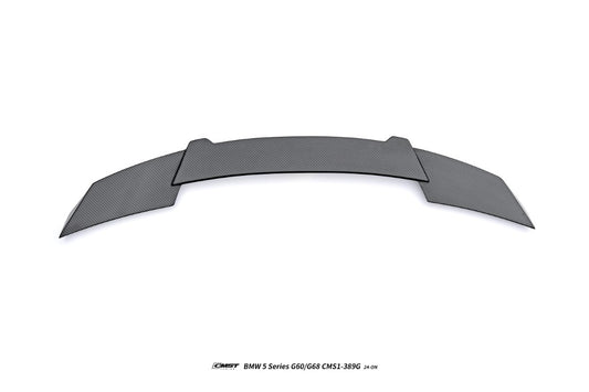BMW i5 M60 xDrive40 / eDrive40 G60 G61 & 5 Series 550e xDrive 540i xDrive / 530i xDrive / 530i G60 G61 2024-ON with Aftermarket Parts - Rear Spoiler Dry Pre-preg Carbon Fiber / FRP from CMST Tuning