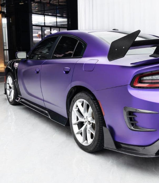 Dodge Charger 2015 Scat Pack & 2016 Scat Pack, Hellcat & 2017 R/T, Daytona, Scat Pack, Hellcat & 2018 GT, R/T, Daytona, Scat Pack, Hellcatwith & 2019 GT, R/T, Scat Pack, Hellcat & 2020 GT, R/T, Scat Pack, Hellcat & 2021 GT, R/T, Scat Pack & 2022-2023 GT, R/T, Scat Pack Non-widebody Aftermarket Parts - Side Skirts Carbon Fiber from CMST Tuning