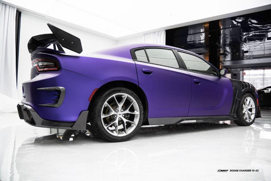 Dodge Charger 2015 Scat Pack & 2016 Scat Pack, Hellcat & 2017 R/T, Daytona, Scat Pack, Hellcat & 2018 GT, R/T, Daytona, Scat Pack, Hellcatwith & 2019 GT, R/T, Scat Pack, Hellcat & 2020 GT, R/T, Scat Pack, Hellcat & 2021 GT, R/T, Scat Pack & 2022-2023 GT, R/T, Scat Pack Non-widebody Aftermarket Parts - Side Skirts Carbon Fiber from CMST Tuning