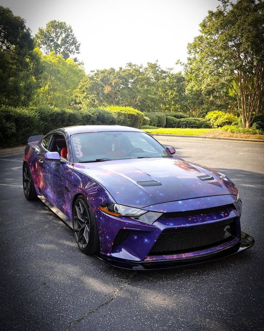 Ford Mustang GT 5.0 Mach1 Bullitt Ecoboost 2.3 S550.2 2018 2019 2020 2021 2022 2023 (Designed to be compatible with CMST S550.2 Bumper only.does not fit stock bumper.) with Aftermarket Parts - Front Bumper & Lip Carbon Fiber / FRP from CMST Tuning