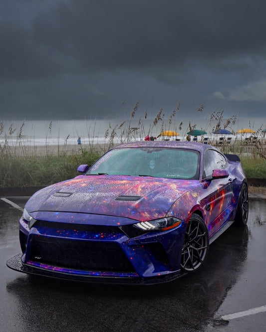 Ford Mustang GT 5.0 Mach1 Bullitt Ecoboost 2.3 S550.2 2018 2019 2020 2021 2022 2023 (Designed to be compatible with CMST S550.2 Bumper only.does not fit stock bumper.) with Aftermarket Parts - Front Bumper & Lip Carbon Fiber / FRP from CMST Tuning