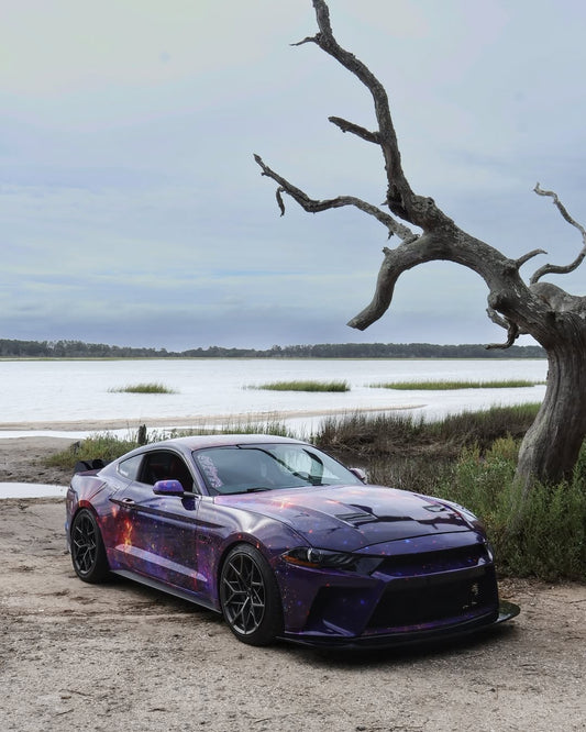 Ford Mustang GT 5.0 Mach1 Bullitt Ecoboost 2.3 S550.2 2018 2019 2020 2021 2022 2023 (Designed to be compatible with CMST S550.2 Bumper only.does not fit stock bumper.) with Aftermarket Parts - Front Bumper & Lip Carbon Fiber / FRP from CMST Tuning