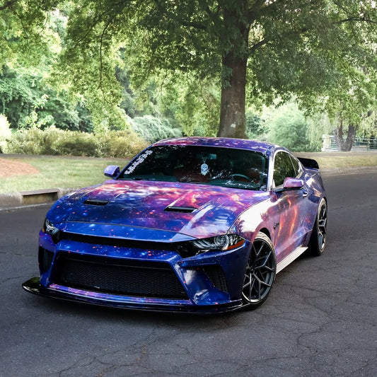 Ford Mustang GT 5.0 Mach1 Bullitt Ecoboost 2.3 S550.2 2018 2019 2020 2021 2022 2023 (Designed to be compatible with CMST S550.2 Bumper only.does not fit stock bumper.) with Aftermarket Parts - Front Bumper & Lip Carbon Fiber / FRP from CMST Tuning
