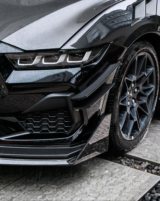 Ford Mustang S650 GT 2024-ON with Aftermarket Parts - Front Canards Carbon Fiber / FRP from CMST Tuning