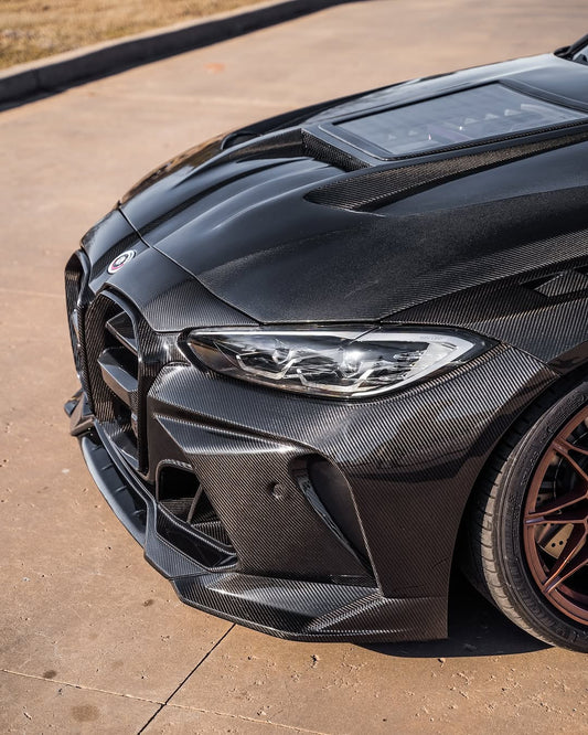 BMW M4 / M4C / M4CS G82 G83 2021-ON with Aftermarket Parts - Front Fenders Carbon Fiber / FRP from CMST Tuning