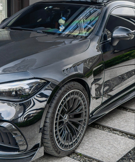 Mercedes Benz CLE-Class AMG CLE 53 / 450 / 300 C236 A236 2024-ON with Aftermarket Parts - Front Fenders Dry Pre-preg Carbon Fiber / FRP from CMST Tuning