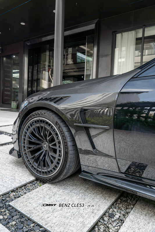 Mercedes Benz CLE-Class AMG CLE 53 / 450 / 300 C236 A236 2024-ON with Aftermarket Parts - Front Fenders Dry Pre-preg Carbon Fiber / FRP from CMST Tuning