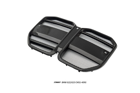 BMW 4 Series M440 430 G22 G23 2020-ON with Aftermarket Parts - Front Grill Dry Pre-preg Carbon Fiber / FRP from CMST Tuning