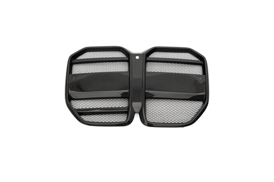 BMW 4 Series M440 430 G22 G23 2020-ON with Aftermarket Parts - (Without & With ACC) Front Grill Dry Pre-preg Carbon Fiber / FRP from CMST Tuning