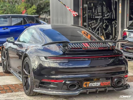 Porsche 992 992.1 Carerra Base/S/T/4/4S/Targa 4/Targa 4S/GTS 2020-2024 (Sport Design Aerokit Package only)with Aftermarket Parts - Carbon Fiber Rear Diffuser from CMST Tuning