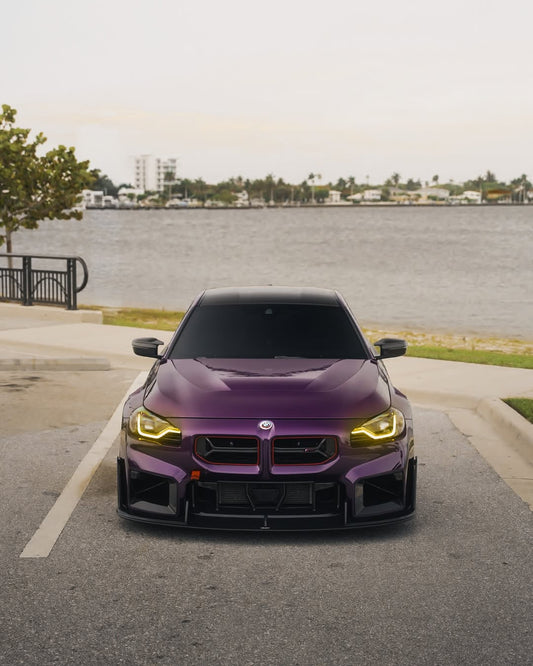 BMW M2 / M2C G87 2023 2024 with Aftermarket Parts - Front Lip Carbon Fiber from CMST Tuning