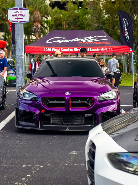 BMW M2 / M2C G87 2023 2024 with Aftermarket Parts - Front Lip Carbon Fiber from CMST Tuning