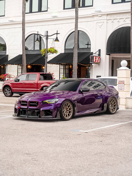 BMW M2 / M2C G87 2023 2024 with Aftermarket Parts - Front Lip Carbon Fiber from CMST Tuning