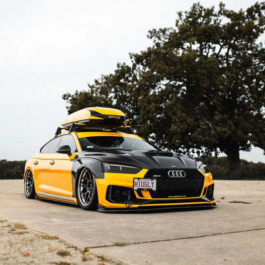 Audi S5 A5 S-line (with s-line bumper, does not base model) B9 2017 2018 2019 & RS5 B9 2018 2019 with Aftermarket Parts - Front Lip Carbon Fiber from CMST Tuning