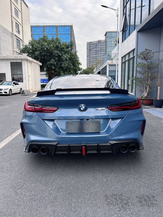BMW M8 M8C F91 F92 F93 2019-ON with Aftermarket Parts - Rear Diffuser & Canards Dry Pre-preg Carbon Fiber / FRP from CMST Tuning