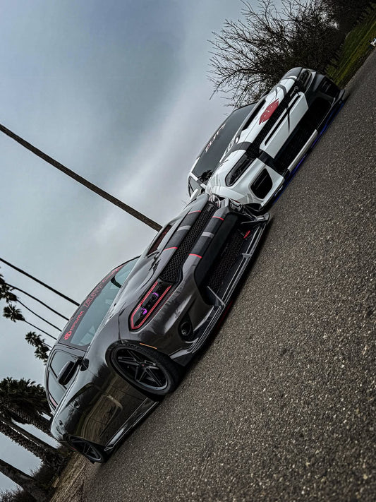 Dodge Charger 2015 Scat Pack & 2016 Scat Pack, Hellcat & 2017 R/T, Daytona, Scat Pack, Hellcat & 2018 GT, R/T, Daytona, Scat Pack, Hellcatwith & 2019 GT, R/T, Scat Pack, Hellcat & 2020 GT, R/T, Scat Pack, Hellcat & 2021 GT, R/T, Scat Pack & 2022-2023 GT, R/T, Scat Pack Non-widebody Aftermarket Parts - Front Lip Carbon Fiber from CMST Tuning