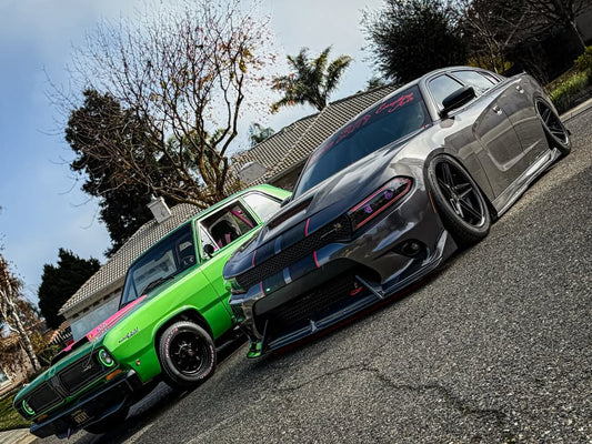 Dodge Charger 2015 Scat Pack & 2016 Scat Pack, Hellcat & 2017 R/T, Daytona, Scat Pack, Hellcat & 2018 GT, R/T, Daytona, Scat Pack, Hellcatwith & 2019 GT, R/T, Scat Pack, Hellcat & 2020 GT, R/T, Scat Pack, Hellcat & 2021 GT, R/T, Scat Pack & 2022-2023 GT, R/T, Scat Pack Non-widebody Aftermarket Parts - Front Lip Carbon Fiber from CMST Tuning