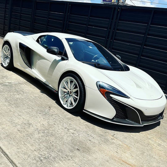 McLaren 650S 2015 2016 with Aftermarket Parts - Front Lip Carbon Fiber / FRP from CMST Tuning