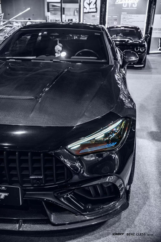 Mercedes Benz CLE-Class AMG CLE 53 C236 A236 2024-ON with Aftermarket Parts - Front Lip Dry Pre-preg Carbon Fiber / FRP from CMST Tuning