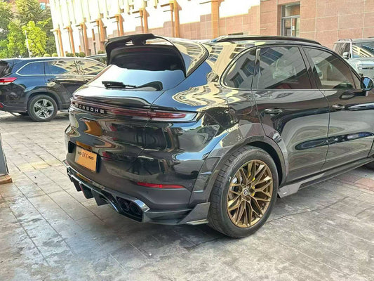 Porsche Cayenne 9Y0 9Y0.2 Base/S/AWD/E-Hybrid 2024-ON with Aftermarket Parts - Rear Roof Spoiler Carbon Fiber / FRP from CMST Tuning