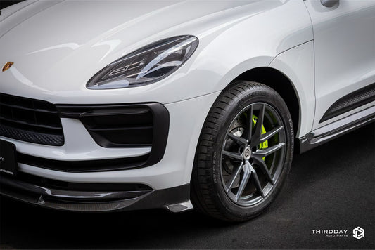 Porsche Macan 95B.3 Base/S/T/GTS/Turbo 2022-2025 with Aftermarket Parts - Front Lip Carbon Fiber / FRP from CMST Tuning