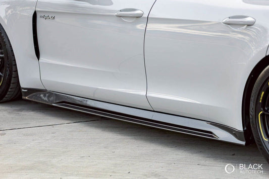 Porsche Panamera 976 Base 4 4S E-Hybird GTS Turbo 2024 with Aftermarket Parts - Side Skirts Pre-preg Carbon Fiber / FRP from CMST Tuning