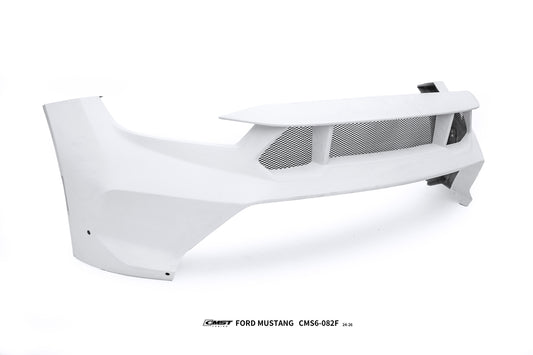 Ford Mustang S650 2.3 Ecoboost 5.0 GT Dark Horse 2024-ON with Aftermarket Parts - GTD Style Front Bumper & Lip Carbon Fiber / FRP from CMST Tuning