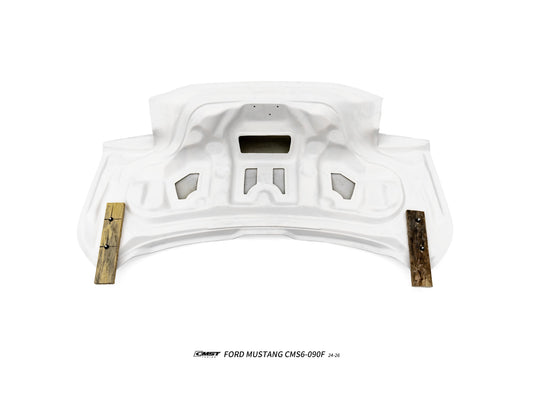 Ford Mustang S650 2.3 Ecoboost 5.0 GT Dark Horse 2024-ON with Aftermarket Parts - GTD Style Rear Ducktail Trunk Lid Carbon Fiber / FRP from CMST Tuning