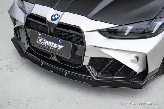 BMW 4 Series M440 430 G22 G23 2020-ON & 4 Series M440 430 G26 2020-ON with Aftermarket Parts - HORIZON Front Lip Dry Pre-preg Carbon Fiber / FRP from CMST Tuning
